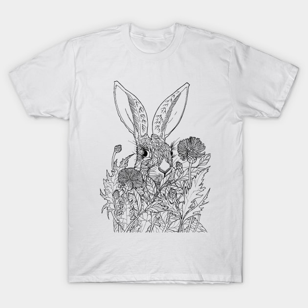 Rabbit hiding T-Shirt by IpamiaSpace